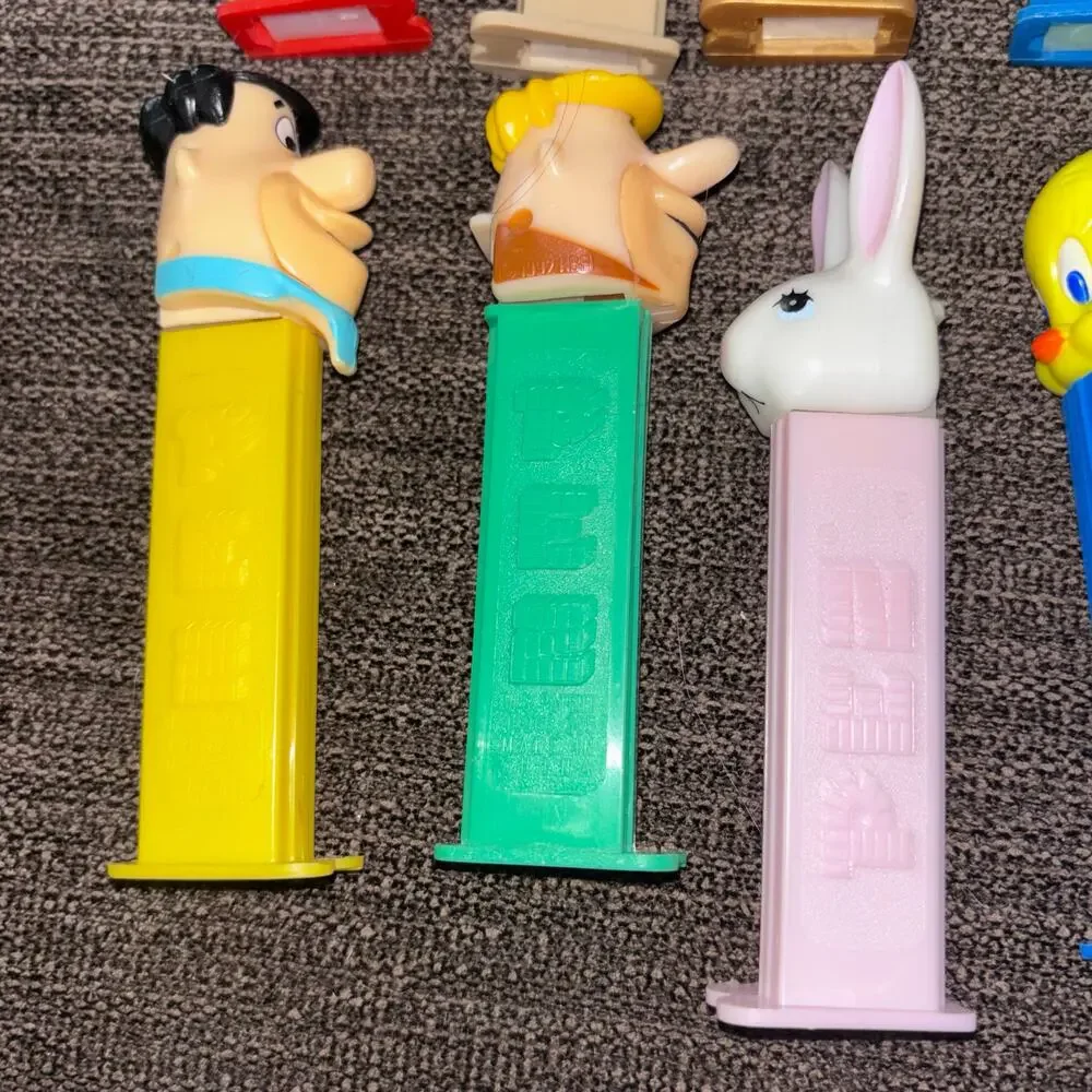 PEZ Dispensers Lot 12 Footed Kermit Piggy Tweety Flintstones Star Wars
